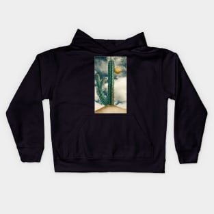 Vintage cactus illustration Kids Hoodie